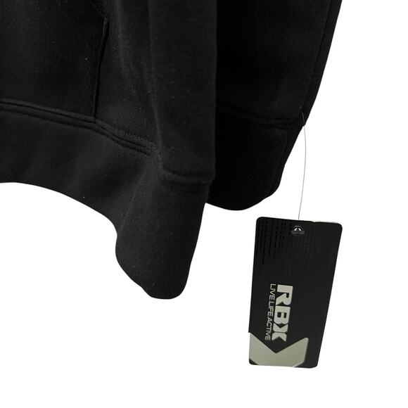 RBX Mens Black Prime Fleece Pullover Hoodie Size XL New with Tags - Picture 10 of 12